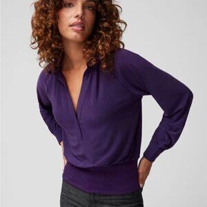 White House Black Market Purple Blouse